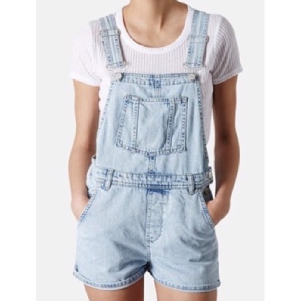 Topshop Moto Short Overalls